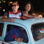 Camila Silva chega a festa de lançamento do clipe (Foto: Daniel Pinheiro/Só Famosos)