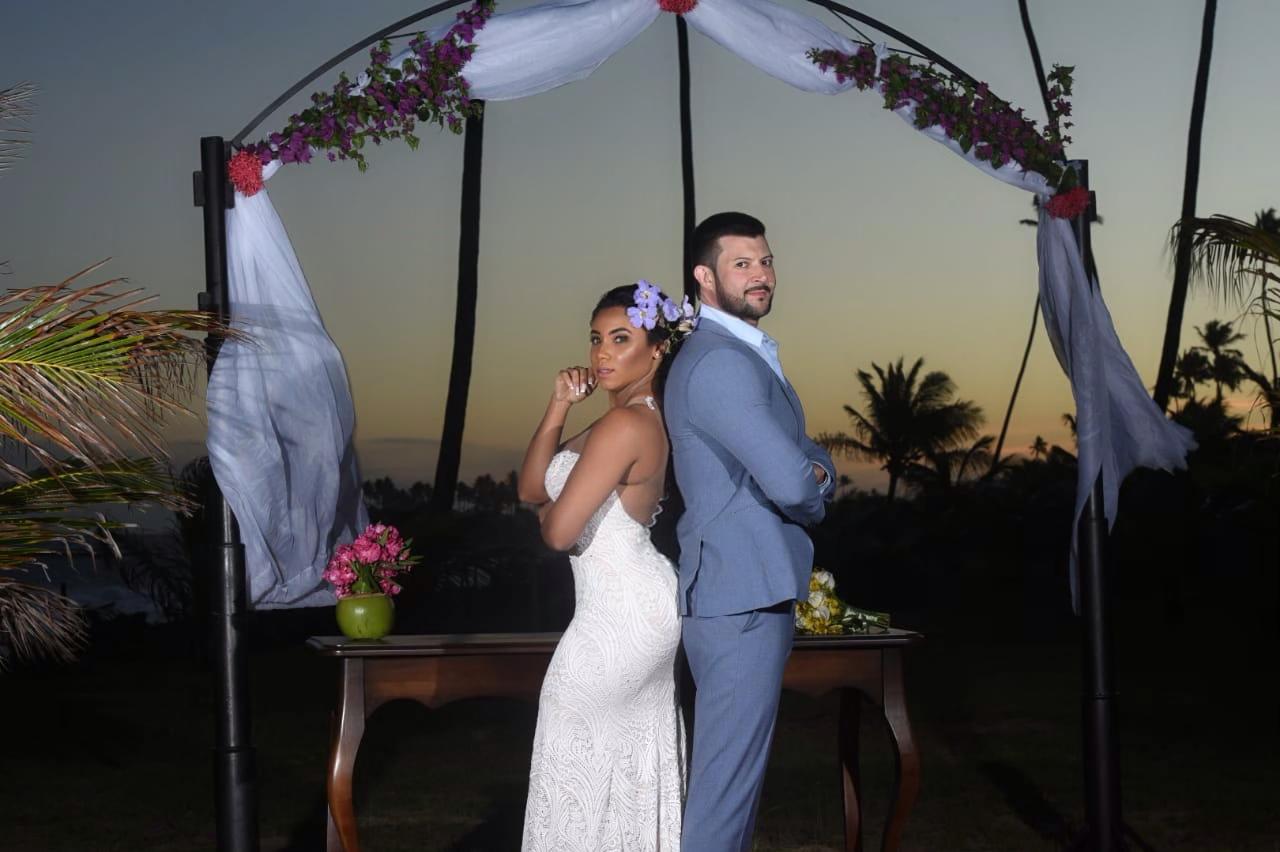 Evelyn Bastos e Marcelo Coutinho (Foto: Diego Mendes/Divulgação)