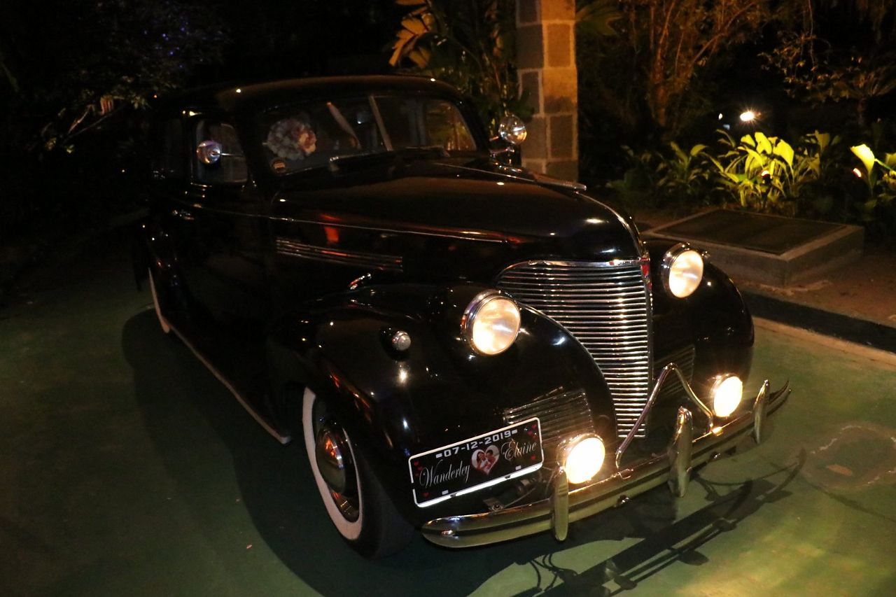 Chevrolet 1939 que trouxe a noiva (Foto: Rogério Fidalgo/AgNews)
