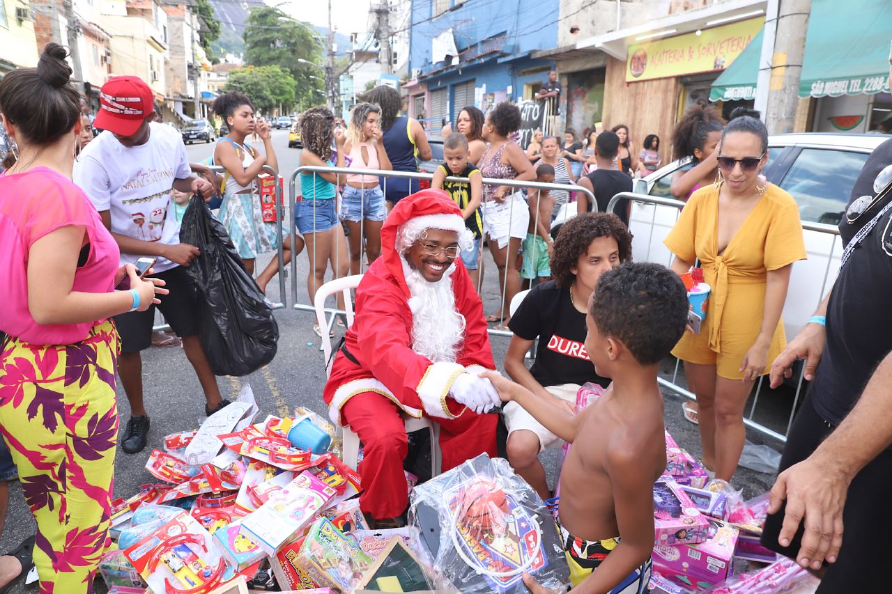 Nego do Borel de Papai Noel (Foto: Daniel Pinheiro/Divulgação)