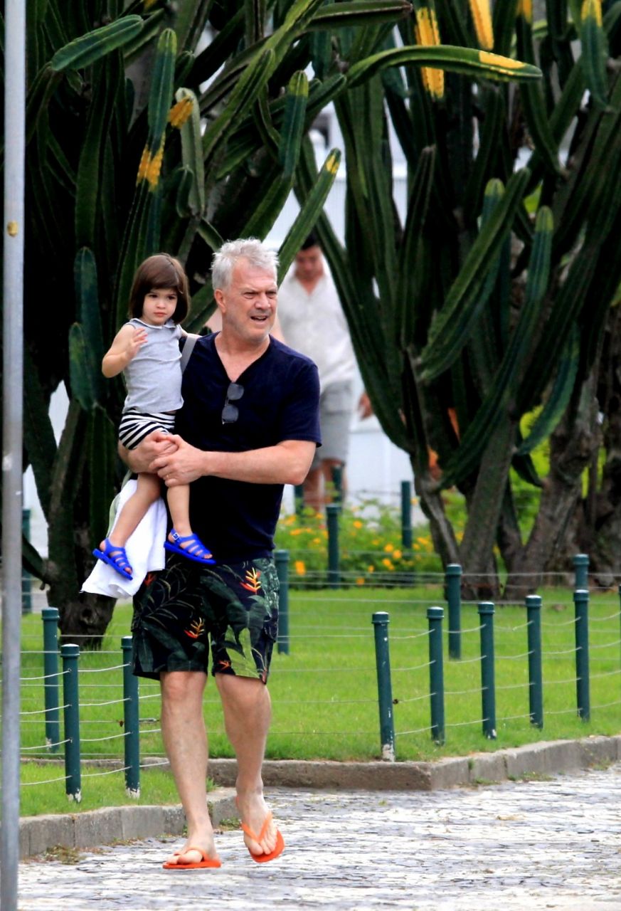 Pedro Bial e Laura (Foto: AgNews)