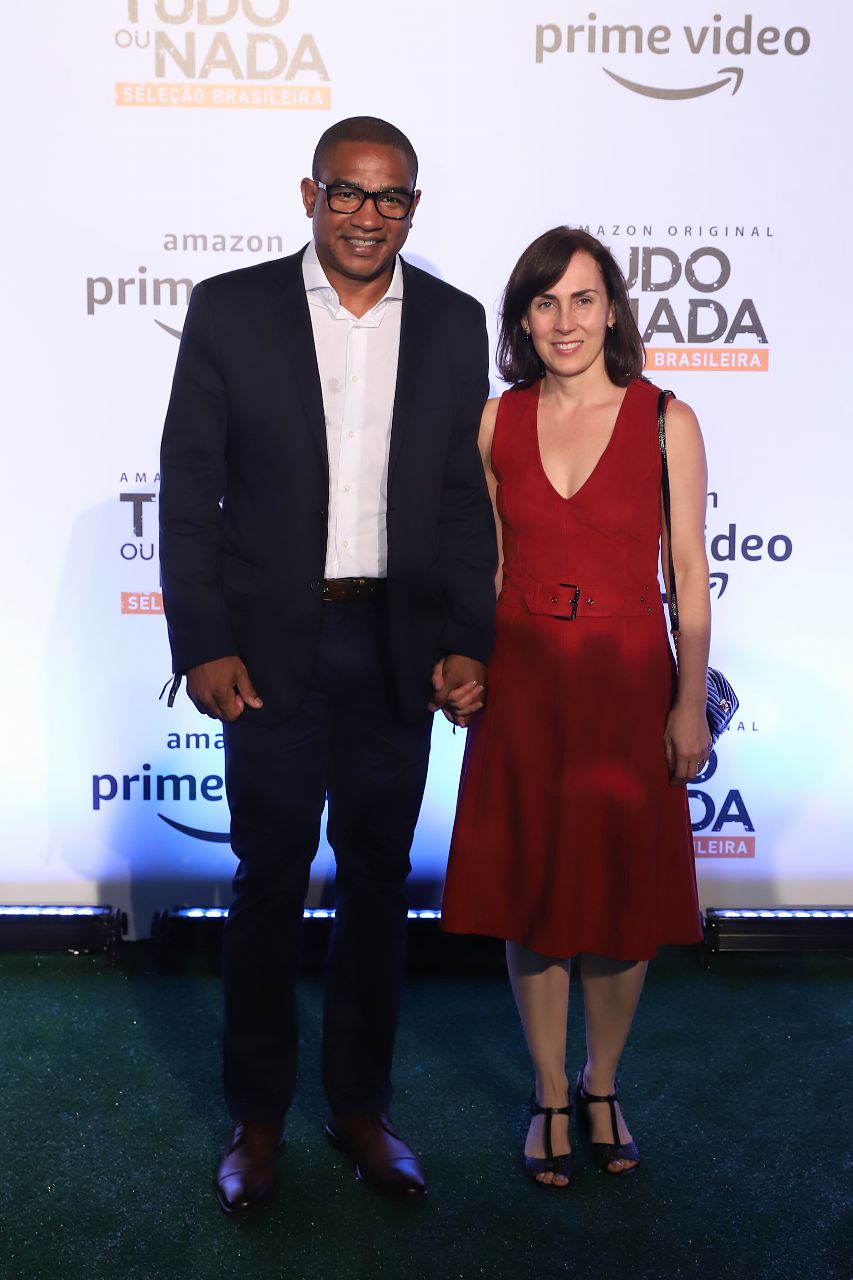 Cesar Sampaio e sua esposa Cristina Sampaio (Foto: Daniel Pinheiro/AgNews)