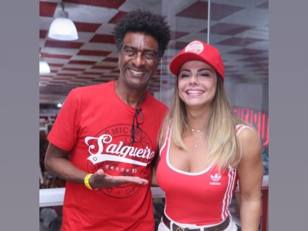 Hélio De La Penã e Viviane Araújo na Feijoada do Salgueiro (Foto: Reprodução/ Instagram) 