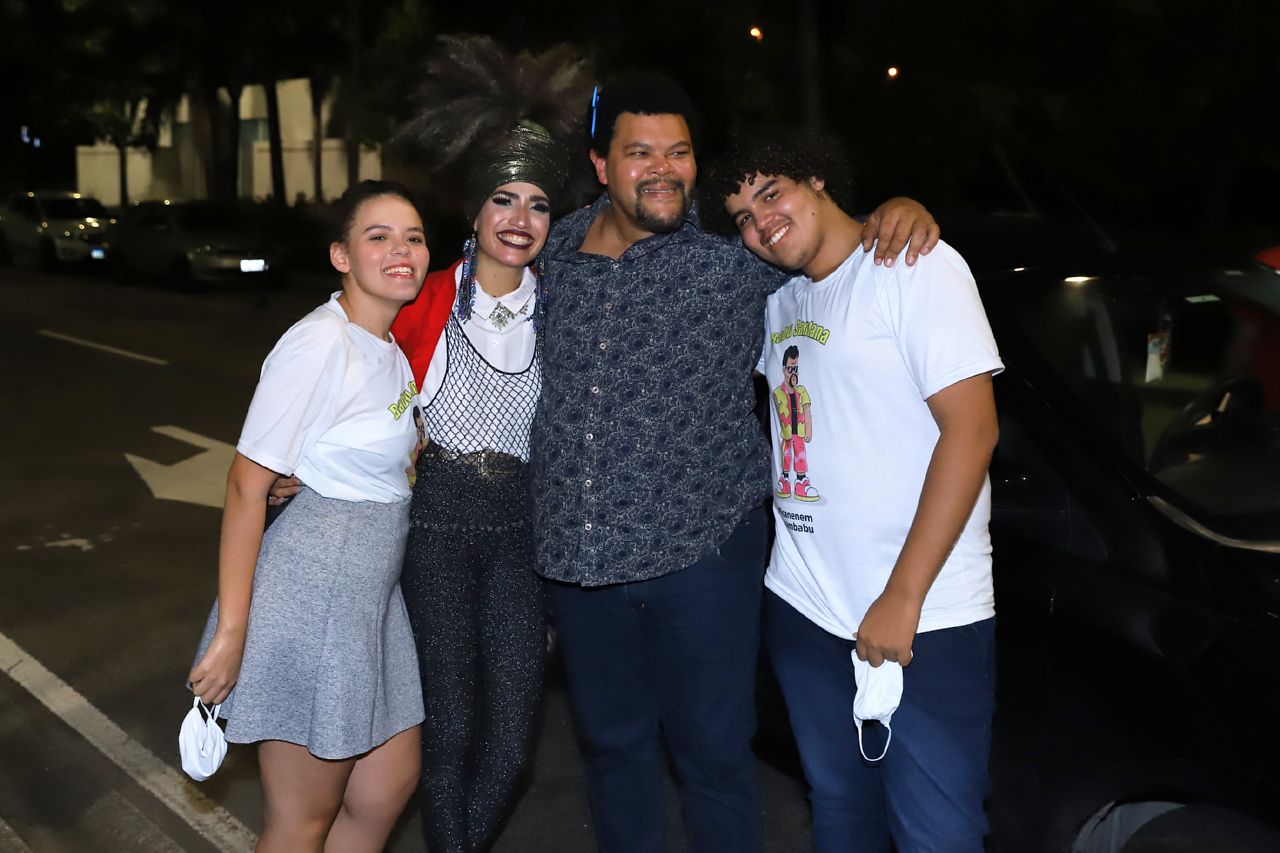Laura, Tatiane, Babu e Carlos (Foto: Daniel Pinheiro/AgNews)