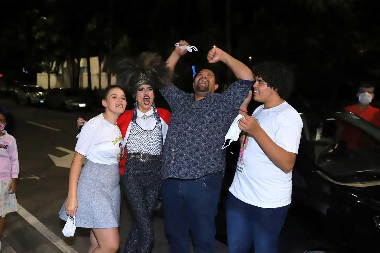 Laura, Tatiane, Babu e Carlos (Foto: Daniel Pinheiro/AgNews)