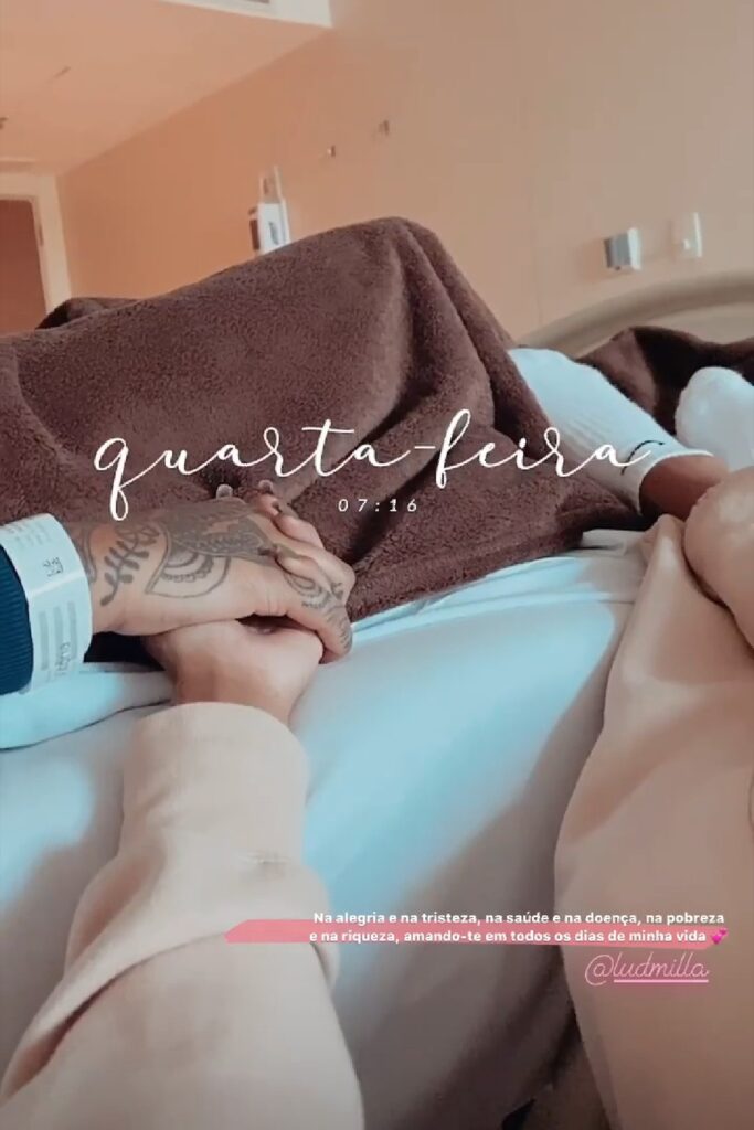 Ludmilla e Bruna Gonçalves no hospital (Foto: reprodução/Instagram)