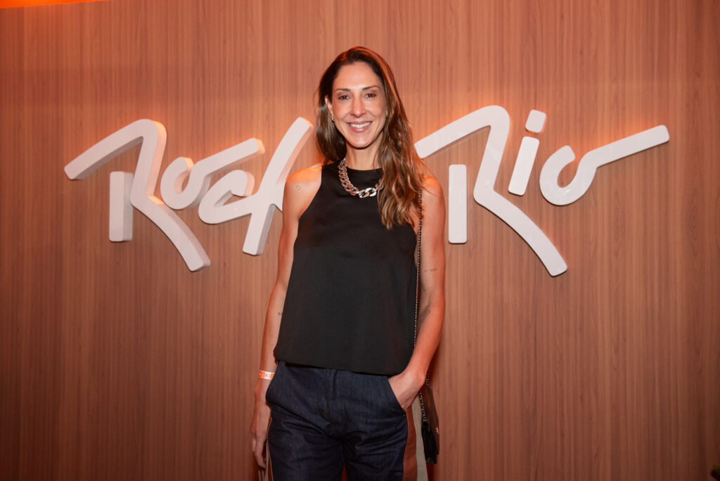 Carol Gattaz chega ao primeiro dia do Rock in Rio