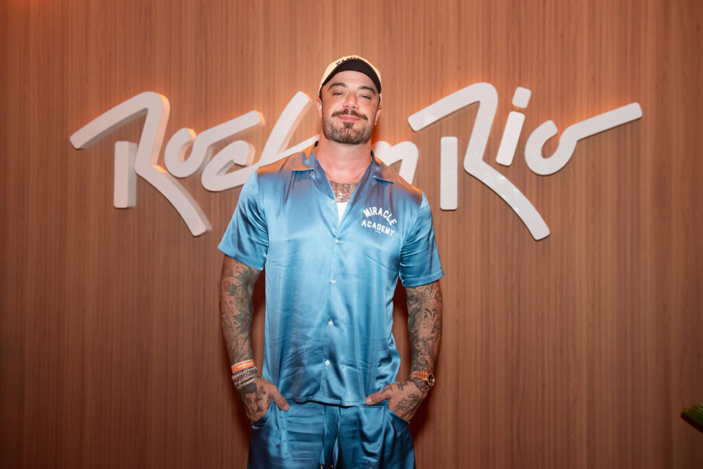 Felipe Tito na chegada ao Rock in Rio