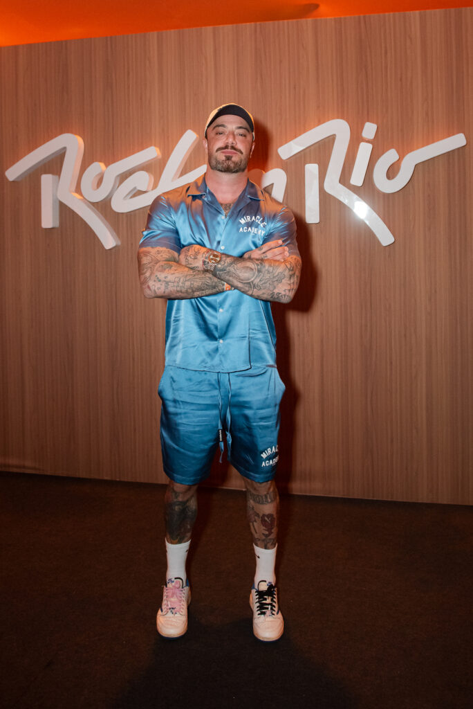 Felipe Tito na chegada ao Rock in Rio
