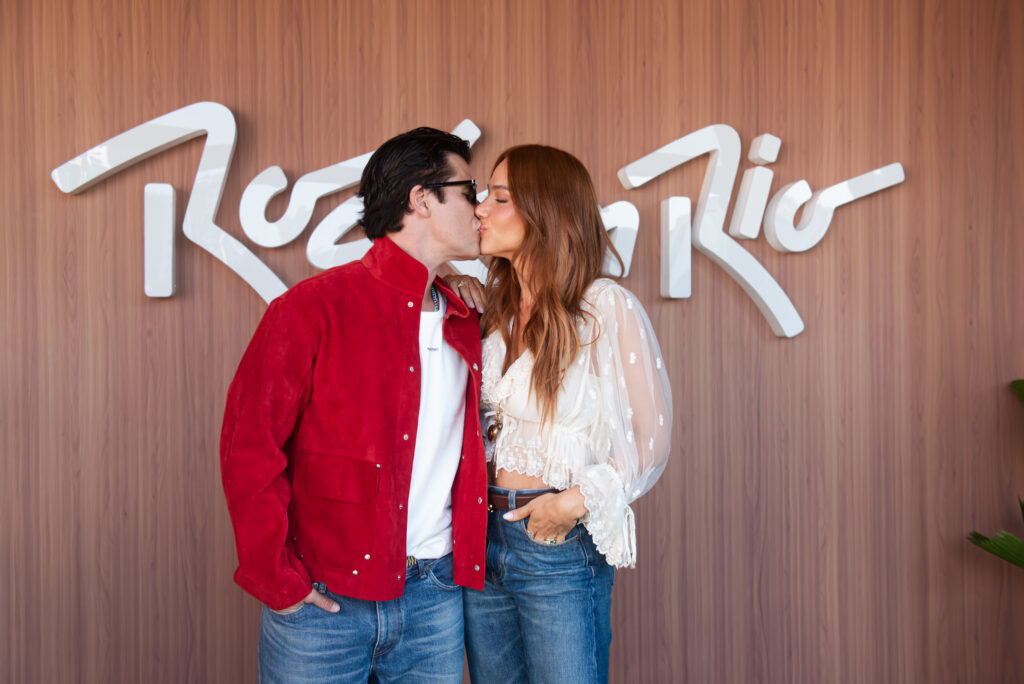 Giovanna Ewbank e Bruno Gagliasso chegam ao primeiro dia do Rock in Rio
