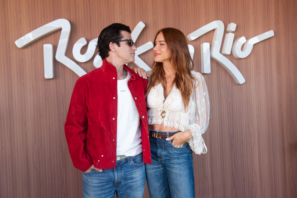 Giovanna Ewbank e Bruno Gagliasso chegam ao primeiro dia do Rock in Rio