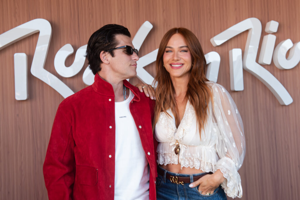 Giovanna Ewbank e Bruno Gagliasso chegam ao primeiro dia do Rock in Rio