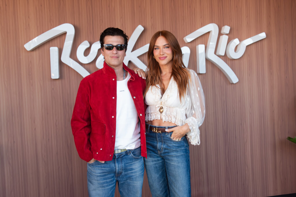 Giovanna Ewbank e Bruno Gagliasso chegam ao primeiro dia do Rock in Rio