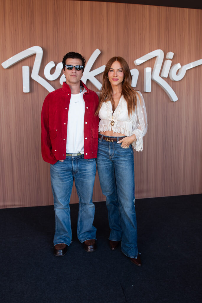 Giovanna Ewbank e Bruno Gagliasso chegam ao primeiro dia do Rock in Rio