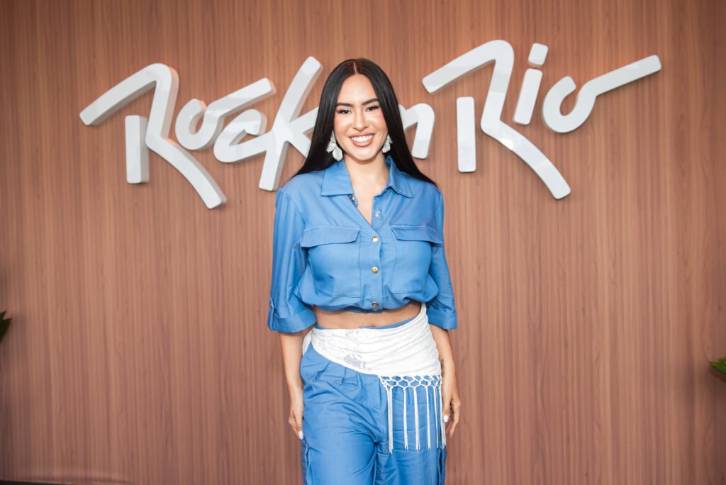Isabelle Nogueira na chegada ao Rock in Rio