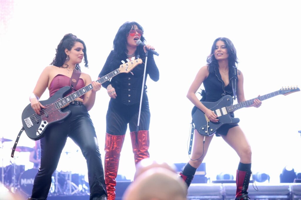 Integrantes da banda Malvada se apresentam juntas no Palco Sunset do Rock in Rio 2026