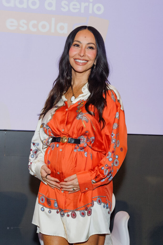 Sabrina Sato durante encontro sobre TDAH no Museu da Língua Portuguesa, em São Paulo